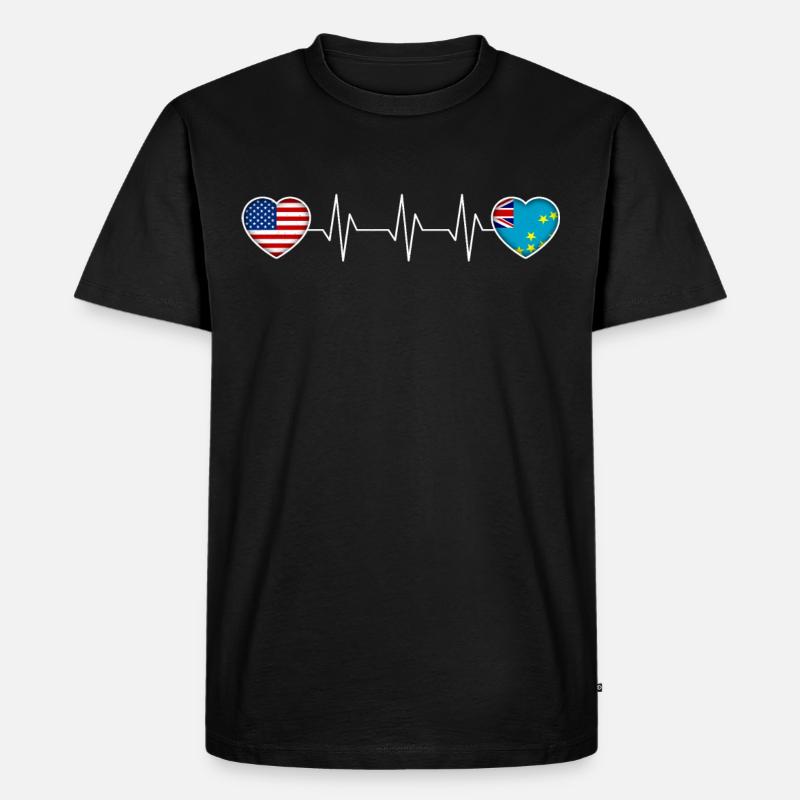 Tuvalu - Männer Premium Bio T-Shirt - Schwarz