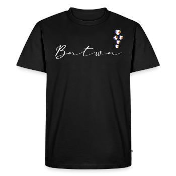 Batwa - Men's Premium Organic T-Shirt - black - Front - Nico (187cm)