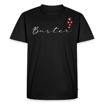 Baster - Men's Premium Organic T-Shirt - black - Front - Nico (187cm)