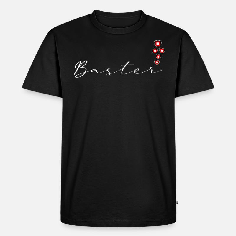 Baster - Männer Premium Bio T-Shirt - Schwarz