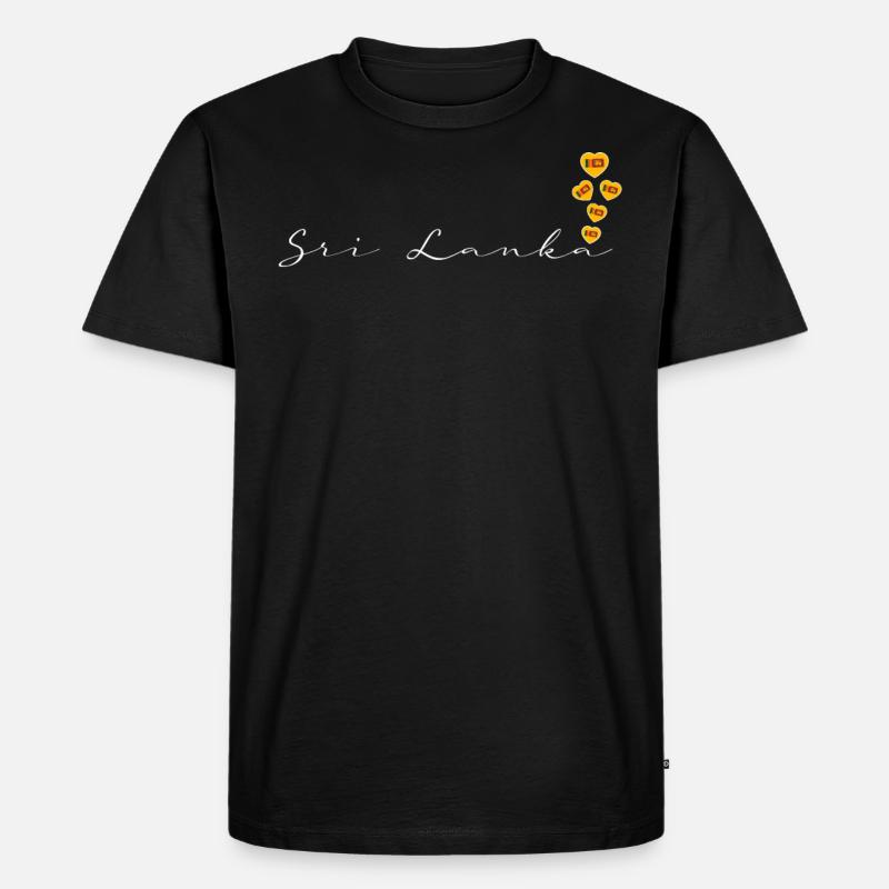 Sri Lanka - Männer Premium Bio T-Shirt - Schwarz