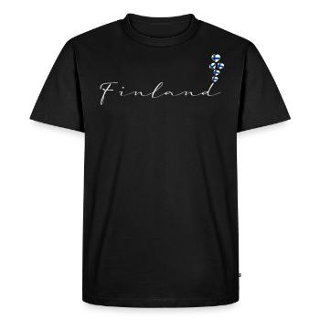 Finlande - T-shirt Premium bio Homme - noir - Devant - Nico (187cm)