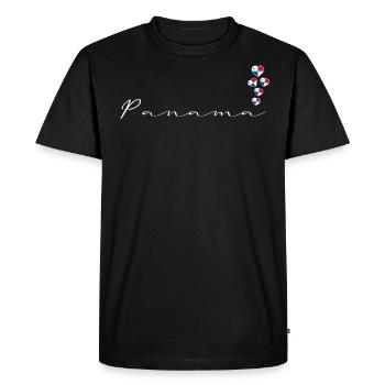 Panama - Men's Premium Organic T-Shirt - black - Front - Nico (187cm)