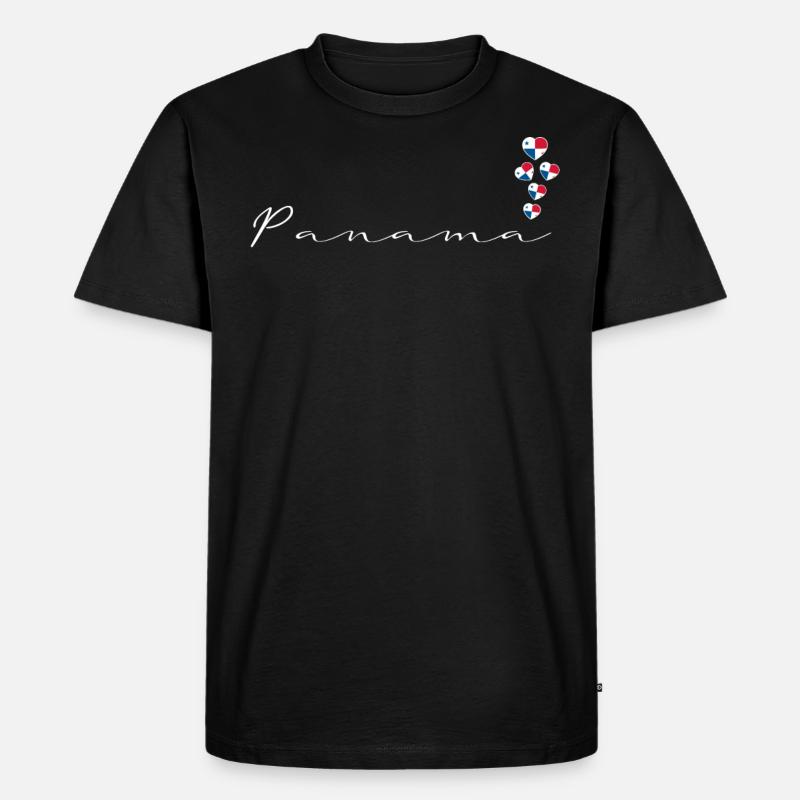 Panama - Männer Premium Bio T-Shirt - Schwarz