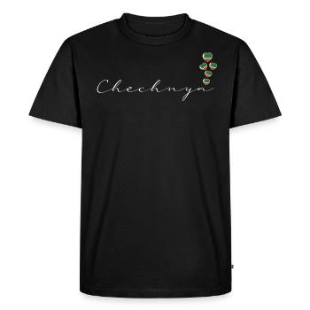 Tchétchénie - T-shirt Premium bio Homme - noir - Devant - Nico (187cm)
