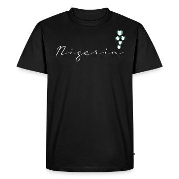 Nigéria - T-shirt Premium bio Homme - noir - Devant - Nico (187cm)