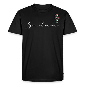 Soudan - T-shirt Premium bio Homme - noir - Devant - Nico (187cm)