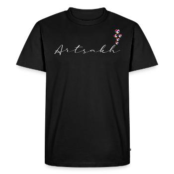 Artsakh - Men's Premium Organic T-Shirt - black - Front - Nico (187cm)