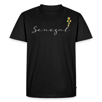 Sénégal - T-shirt Premium bio Homme - noir - Devant - Nico (187cm)