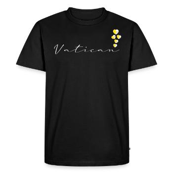 Vatican - T-shirt Premium bio Homme - noir - Devant - Nico (187cm)