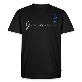 Guam - Men's Premium Organic T-Shirt - black - Front - Nico (187cm)