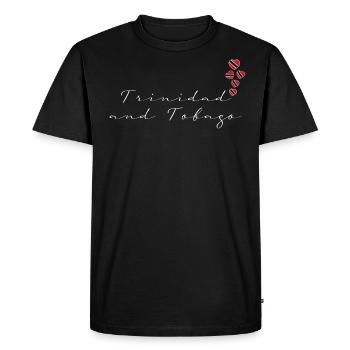 Trinité et Tobago - T-shirt Premium bio Homme - noir - Devant - Nico (187cm)