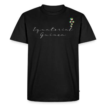 Guinée équatoriale - T-shirt Premium bio Homme - noir - Devant - Nico (187cm)