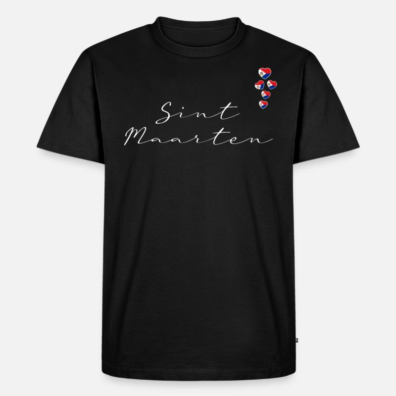 Sint Maarten - Männer Premium Bio T-Shirt - Schwarz