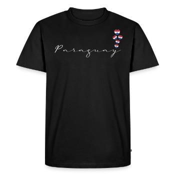 Paraguay - Men's Premium Organic T-Shirt - black - Front - Nico (187cm)