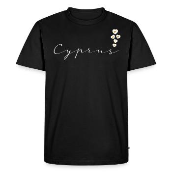 Cyprus - Men's Premium Organic T-Shirt - black - Front - Nico (187cm)