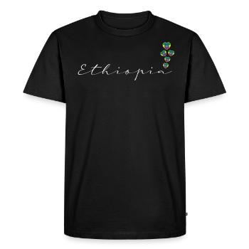 Ethiopia - Men's Premium Organic T-Shirt - black - Front - Nico (187cm)