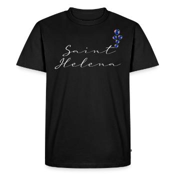 Sainte-Hélène - T-shirt Premium bio Homme - noir - Devant - Nico (187cm)