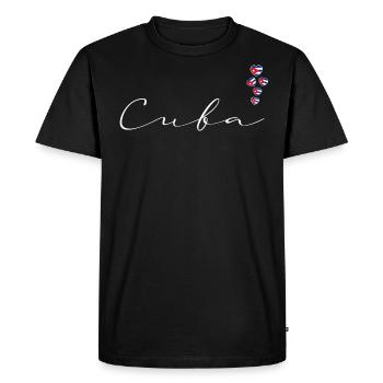 Cuba - T-shirt Premium bio Homme - noir - Devant - Nico (187cm)