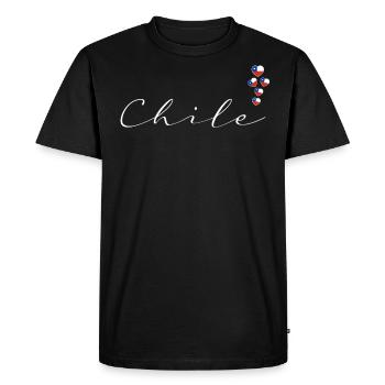Chile - Men's Premium Organic T-Shirt - black - Front - Nico (187cm)