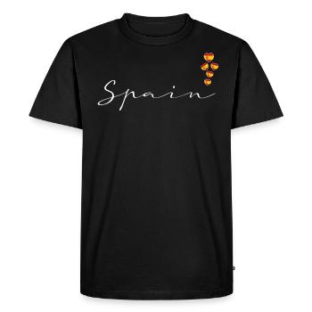 Spain - Men's Premium Organic T-Shirt - black - Front - Nico (187cm)