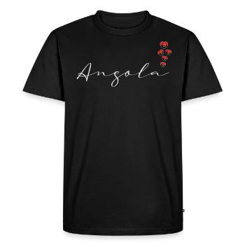 Angola - T-shirt Premium bio Homme - noir - Devant - Nico (187cm)