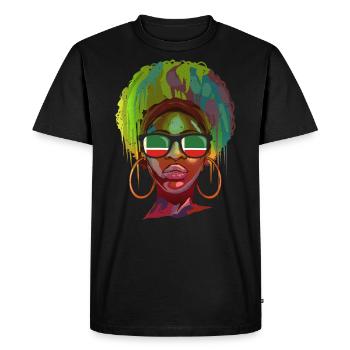 Tchétchénie - T-shirt Premium bio Homme - noir - Devant - Nico (187cm)