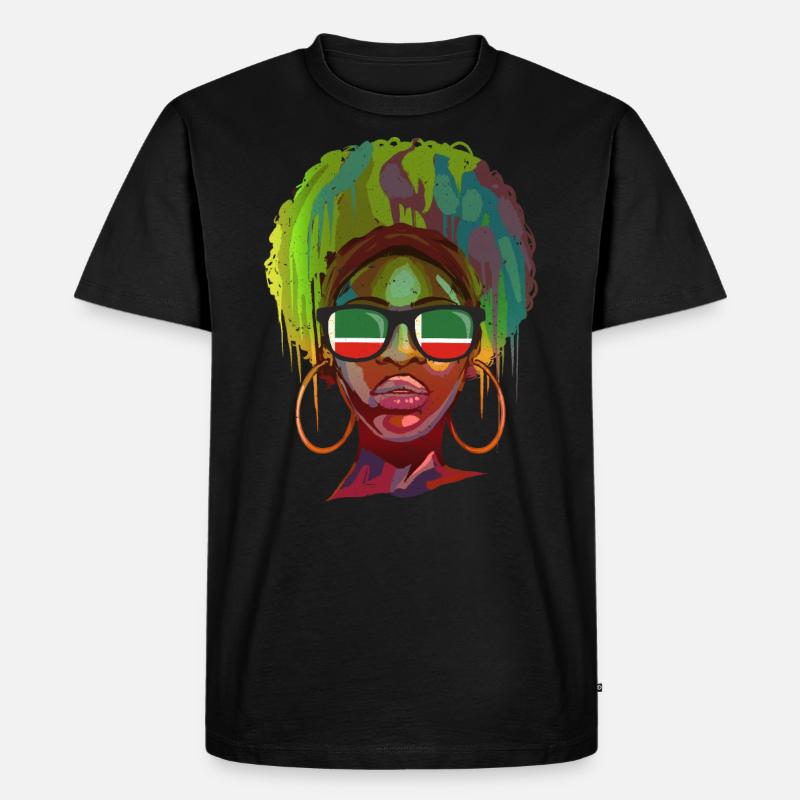 Tschetschenien - Männer Premium Bio T-Shirt - Schwarz