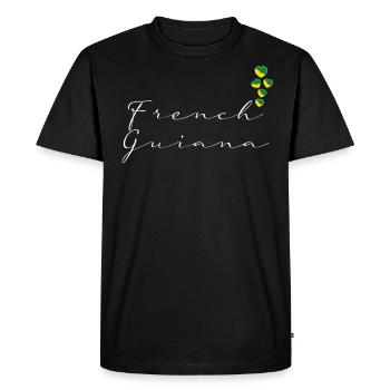 French Guiana - Men's Premium Organic T-Shirt - black - Front - Nico (187cm)