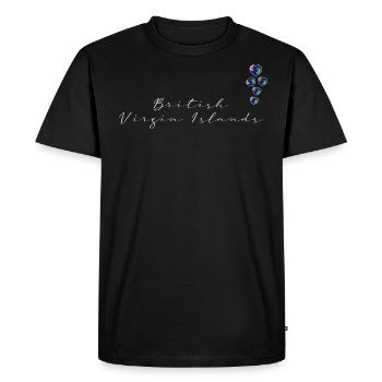 British Virgin Islands - Men's Premium Organic T-Shirt - black - Front - Nico (187cm)