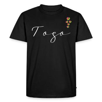 Togo - T-shirt Premium bio Homme - noir - Devant - Nico (187cm)