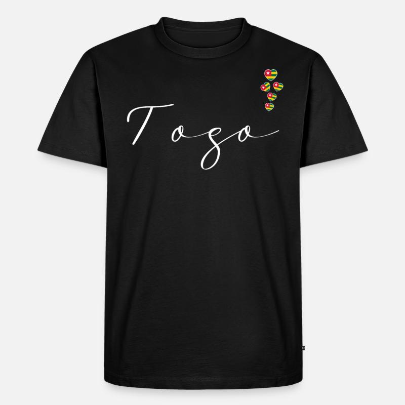 Togo - Männer Premium Bio T-Shirt - Schwarz