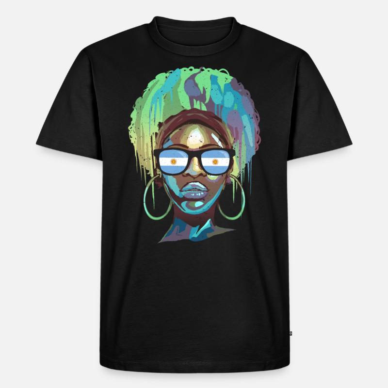 Argentinien - Männer Premium Bio T-Shirt - Schwarz