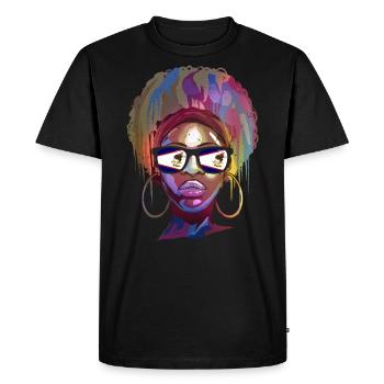 Samoa américaines - T-shirt Premium bio Homme - noir - Devant - Nico (187cm)
