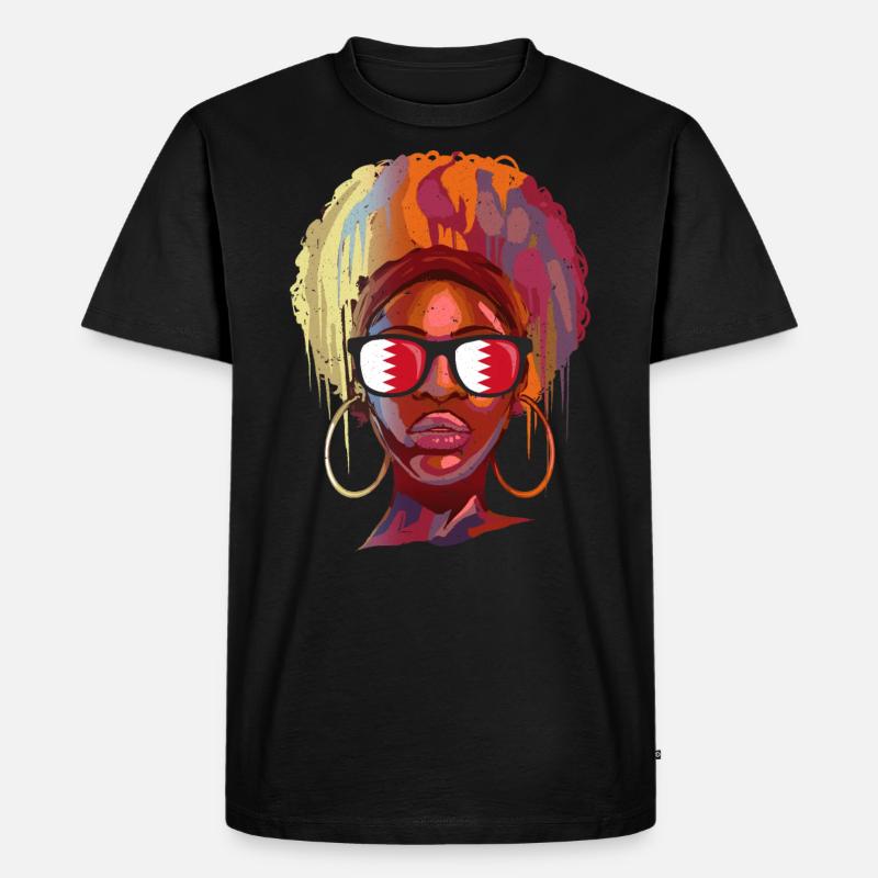 Bahrain - Männer Premium Bio T-Shirt - Schwarz