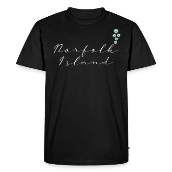 Île Norfolk - T-shirt Premium bio Homme - noir - Devant - Nico (187cm)