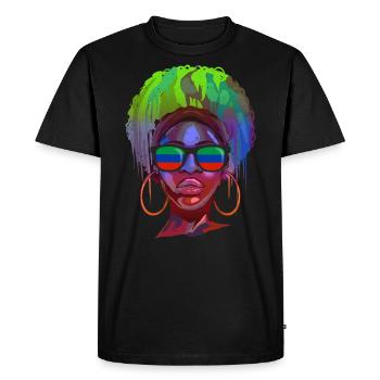Daghestan - T-shirt Premium bio Homme - noir - Devant - Nico (187cm)