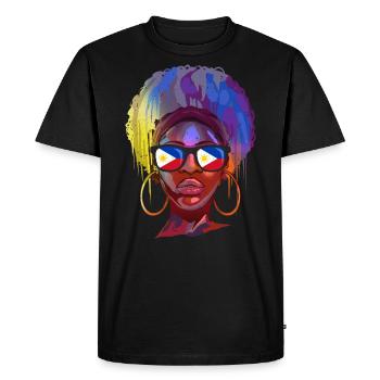 Philippines - Men's Premium Organic T-Shirt - black - Front - Nico (187cm)