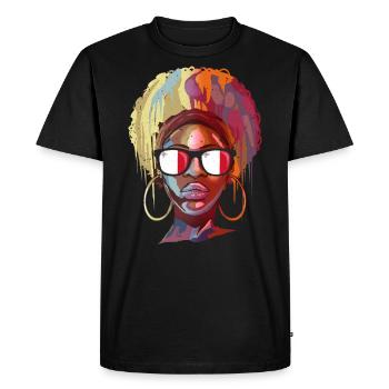 Malte - T-shirt Premium bio Homme - noir - Devant - Nico (187cm)