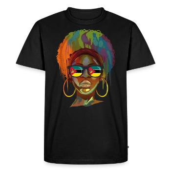 Mozambique - T-shirt Premium bio Homme - noir - Devant - Nico (187cm)