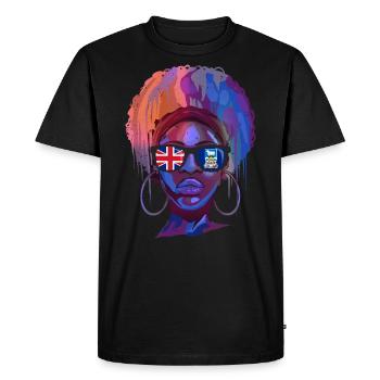 Falkland (Îles) - T-shirt Premium bio Homme - noir - Devant - Nico (187cm)