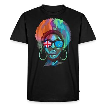 Tuvalu - Men's Premium Organic T-Shirt - black - Front - Nico (187cm)