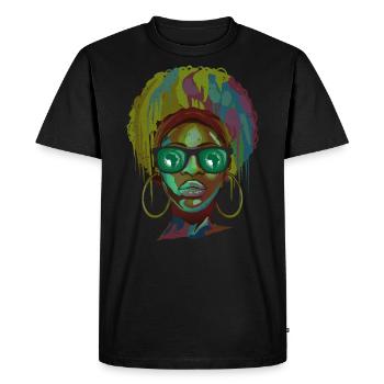 Union africaine - T-shirt Premium bio Homme - noir - Devant - Nico (187cm)