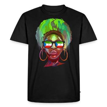 Guinée équatoriale - T-shirt Premium bio Homme - noir - Devant - Nico (187cm)