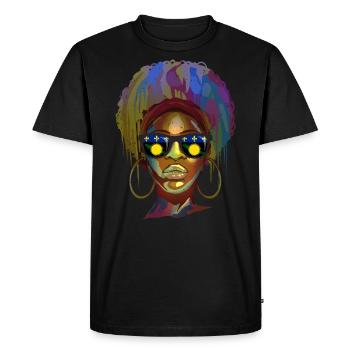 Guadeloupe - T-shirt Premium bio Homme - noir - Devant - Nico (187cm)