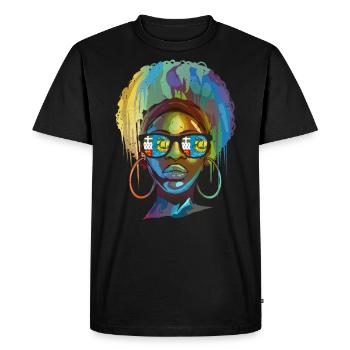 Saint Pierre et Miquelon - T-shirt Premium bio Homme - noir - Devant - Nico (187cm)