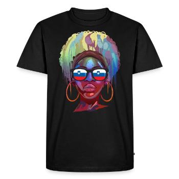 Slovénie - T-shirt Premium bio Homme - noir - Devant - Nico (187cm)