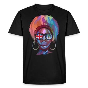 Territoire britannique de l'océan Indien - T-shirt Premium bio Homme - noir - Devant - Nico (187cm)