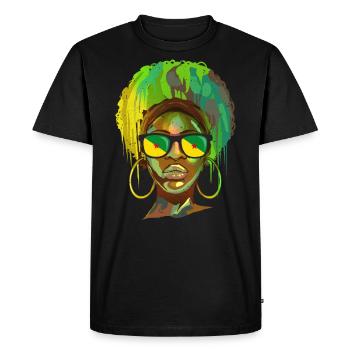 French Guiana - Men's Premium Organic T-Shirt - black - Front - Nico (187cm)