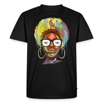Îles Vierges américaines - T-shirt Premium bio Homme - noir - Devant - Nico (187cm)